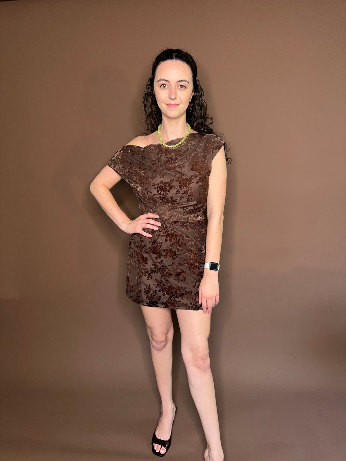 Brynn Floral Velvet Mini Dress