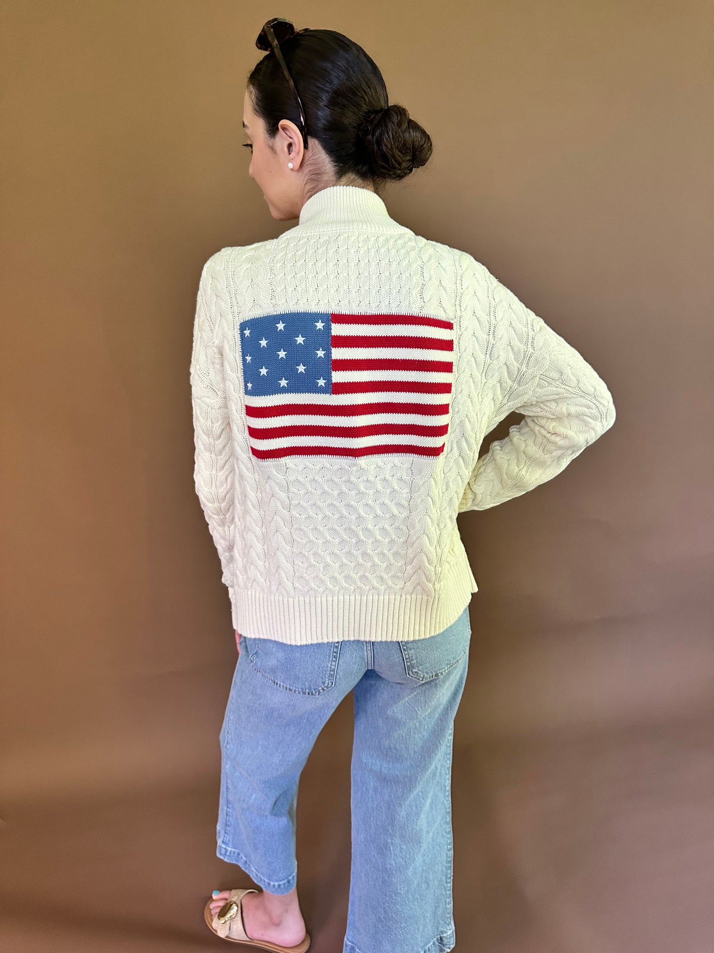 Amelia American Flag Quarter-Zip