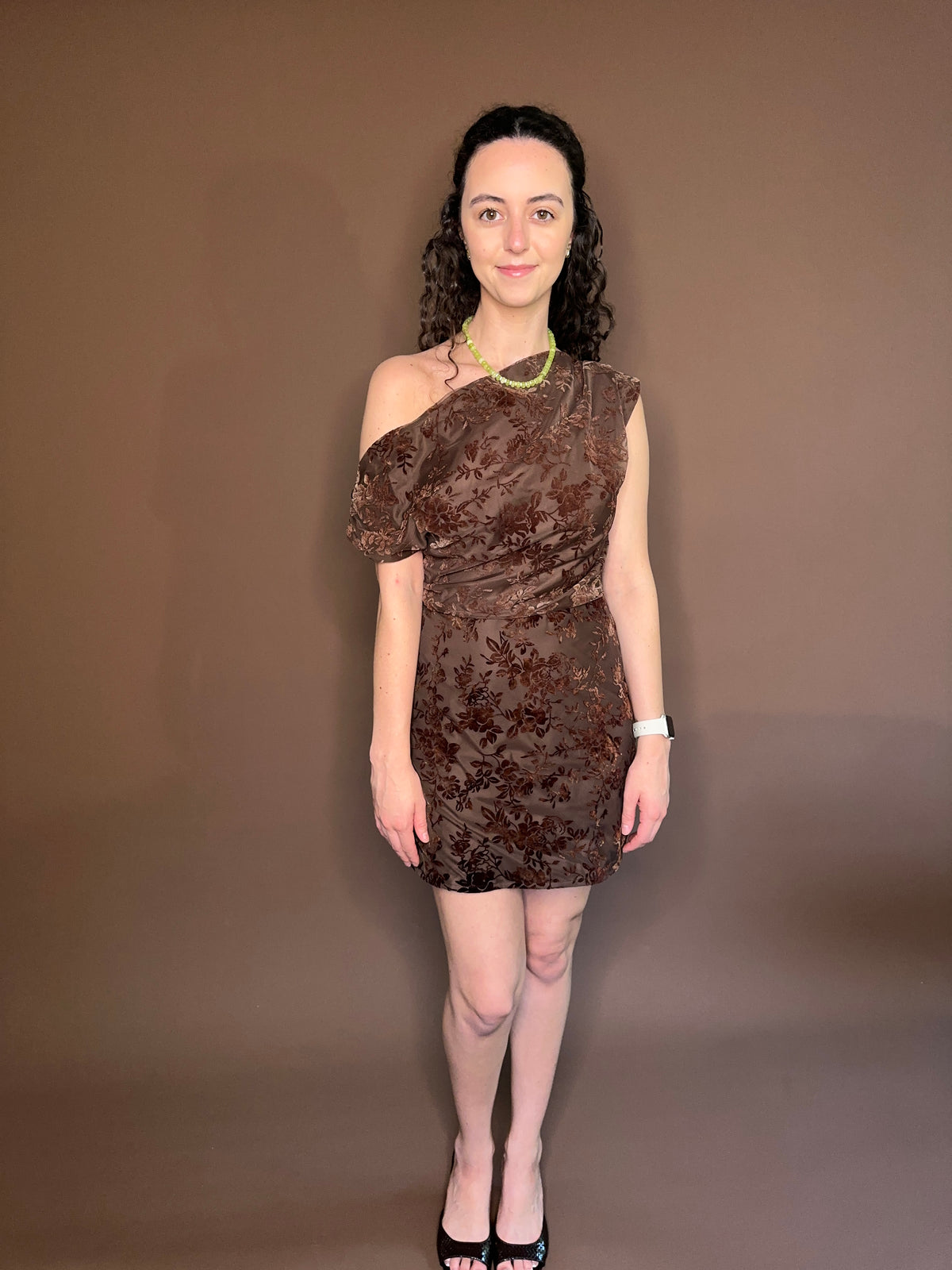 Brynn Floral Velvet Mini Dress