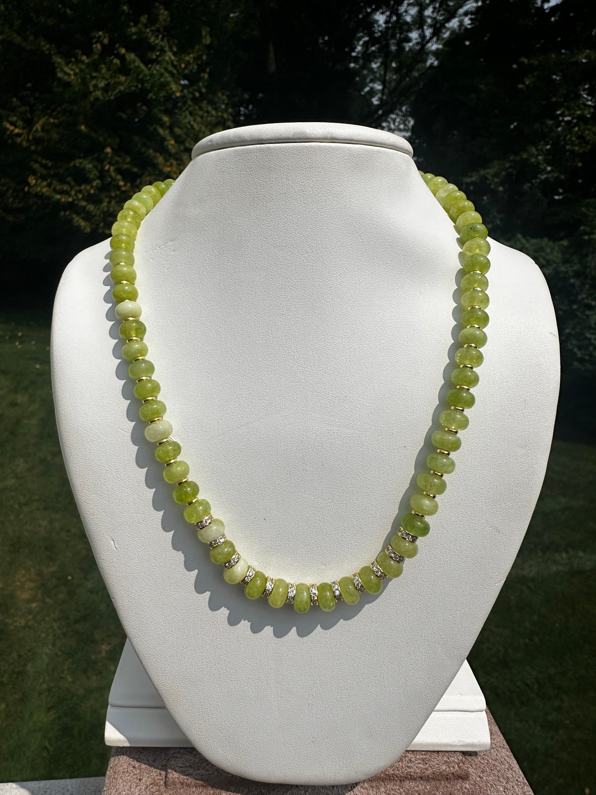 Palmer Green Beaded Necklace