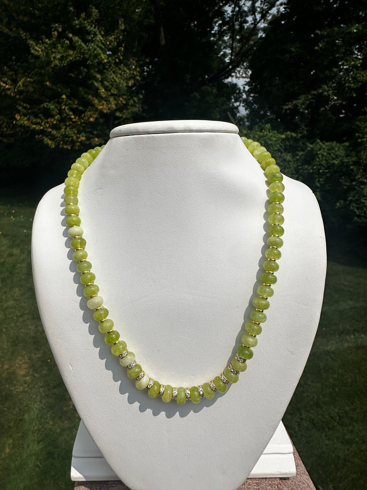 Palmer Green Beaded Necklace